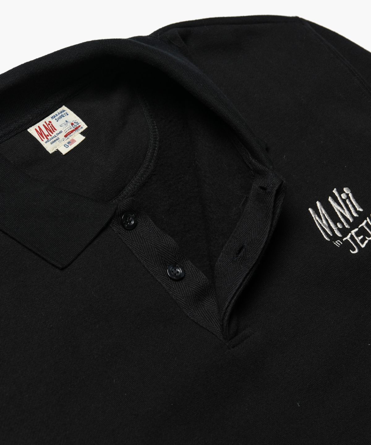 엠니(M.Nii) Jeju Edition Polo Sweat / Black