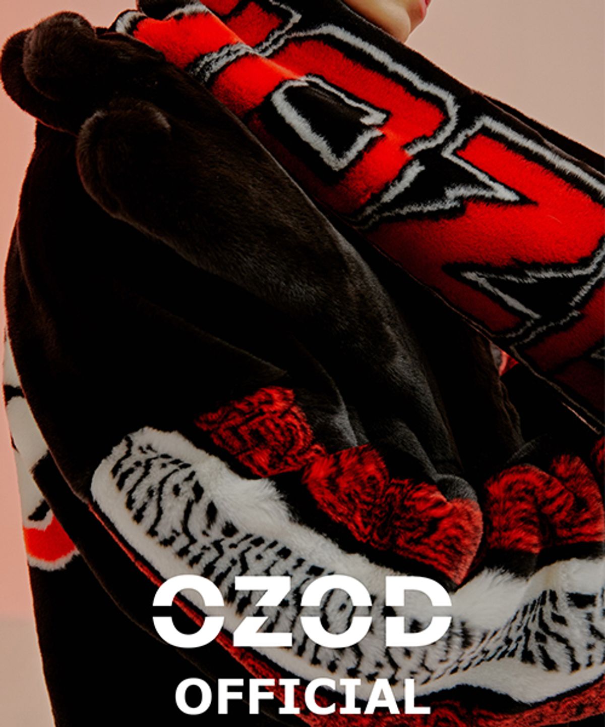 어져드(OZOD) 로고 퍼 머플러