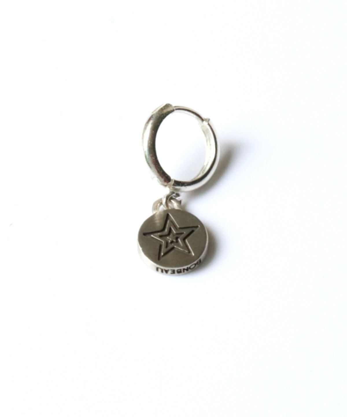 봉보(BONBEAU) Star eye smile coin pendant Earrings 925실버 스마일 드롭 원터치링 귀걸이