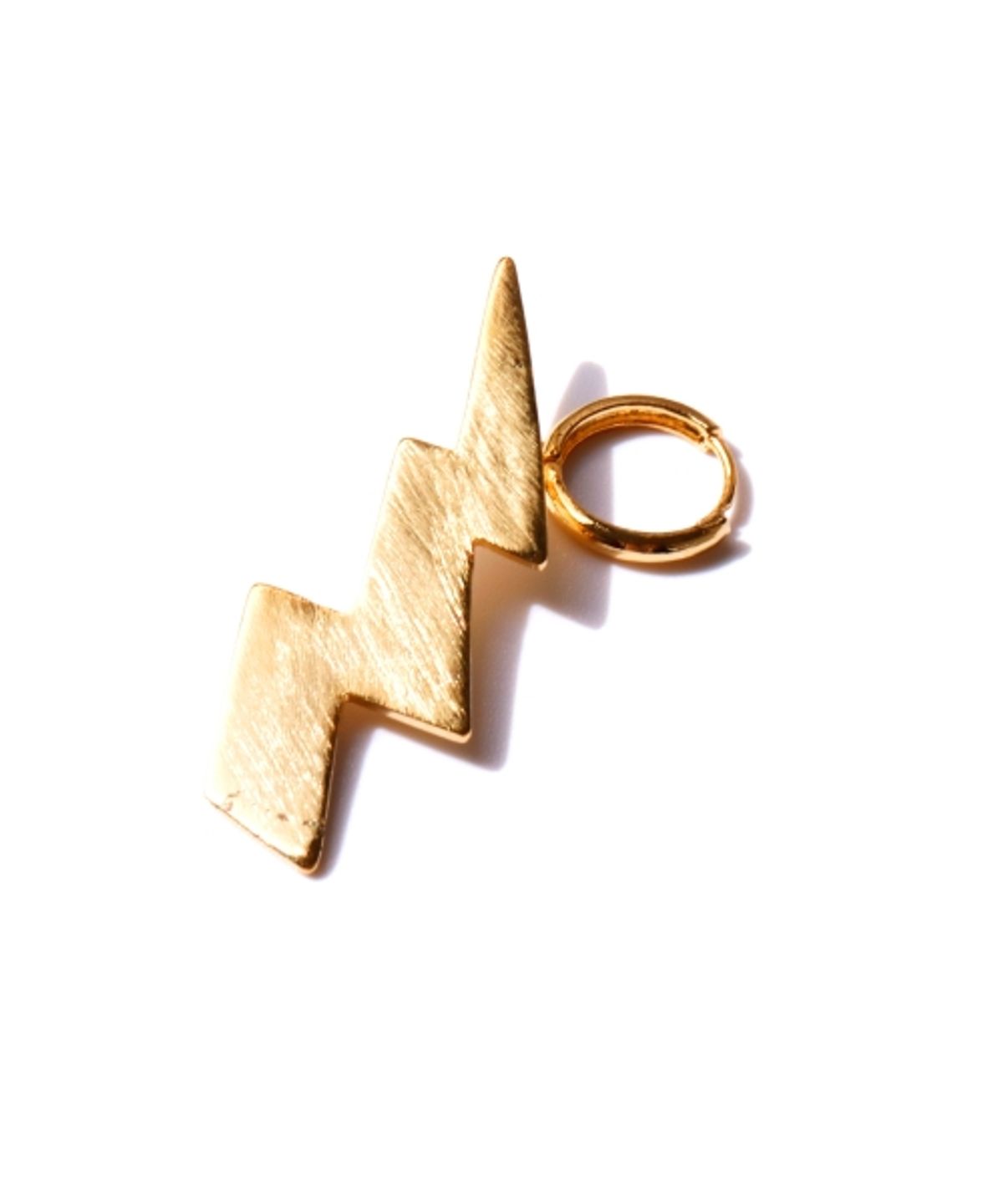 봉보(BONBEAU) Edge pendant gold onetouch Earring 골드 팬던트 포인트 패션 원터치링 귀걸이