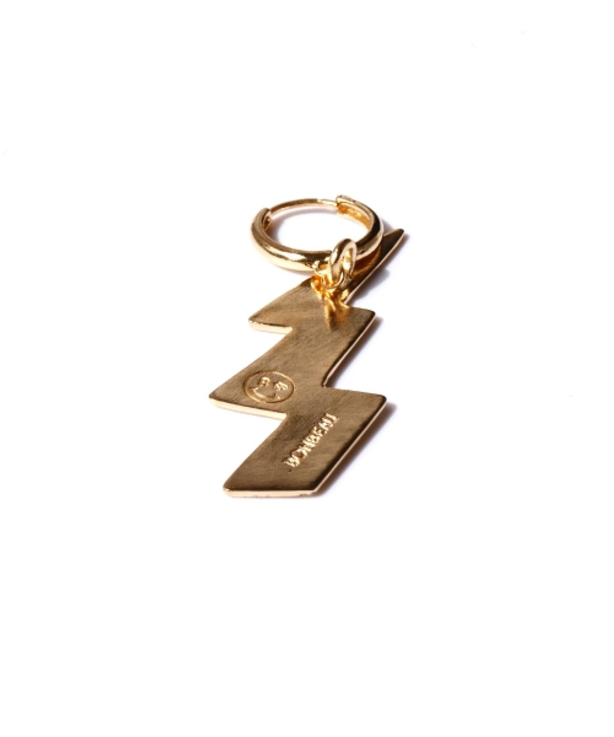 봉보(BONBEAU) Edge pendant gold onetouch Earring 골드 팬던트 포인트 패션 원터치링 귀걸이
