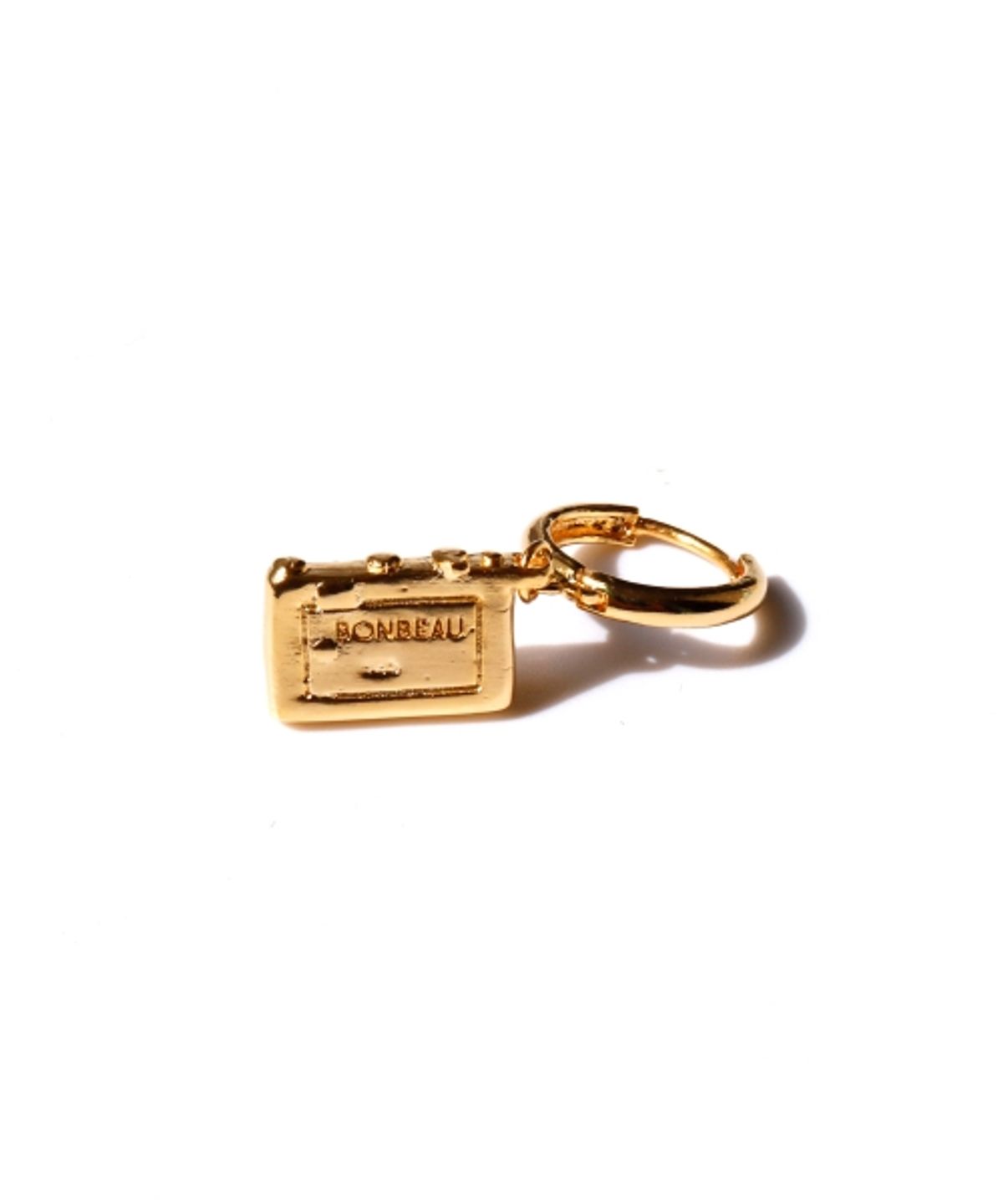 봉보(BONBEAU) Antique pendant gold onetouch Earring 골드 팬던트 포인트 드롭 원터치링 귀걸이