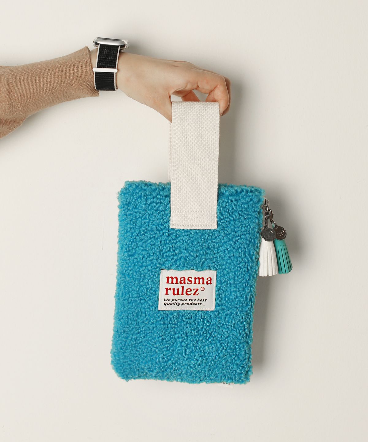 마스마룰즈(MASMARULEZ) Strap pouch _ Fleeced Blue