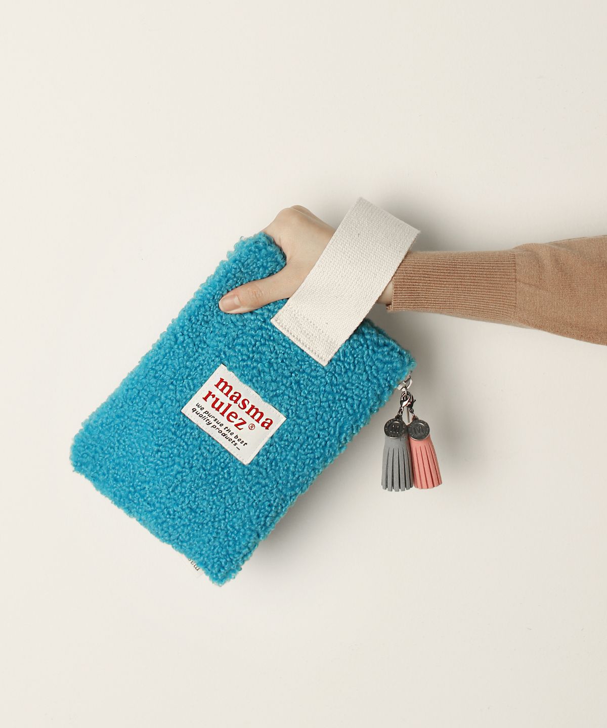 마스마룰즈(MASMARULEZ) Strap pouch _ Fleeced Blue
