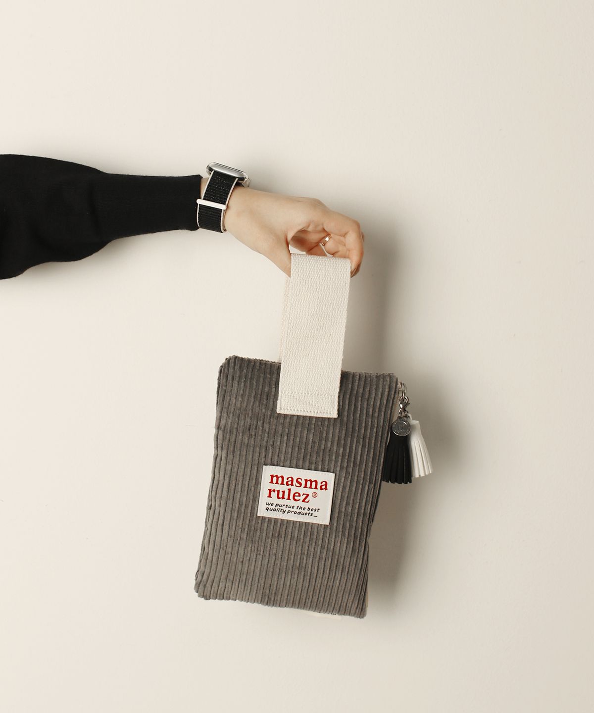 마스마룰즈(MASMARULEZ) Strap pouch _ 코듀로이 Gray