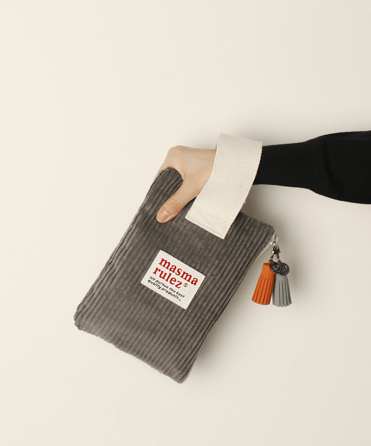 마스마룰즈(MASMARULEZ) Strap pouch _ 코듀로이 Gray
