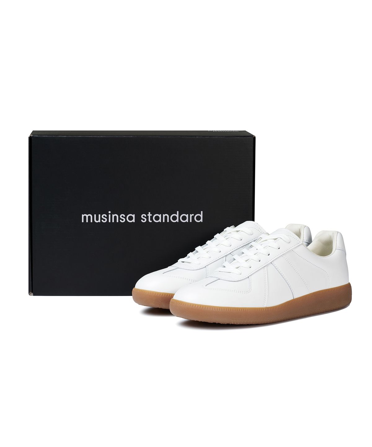 무신사 스탠다드(MUSINSA STANDARD) 독일군 스니커즈 [올 화이트]