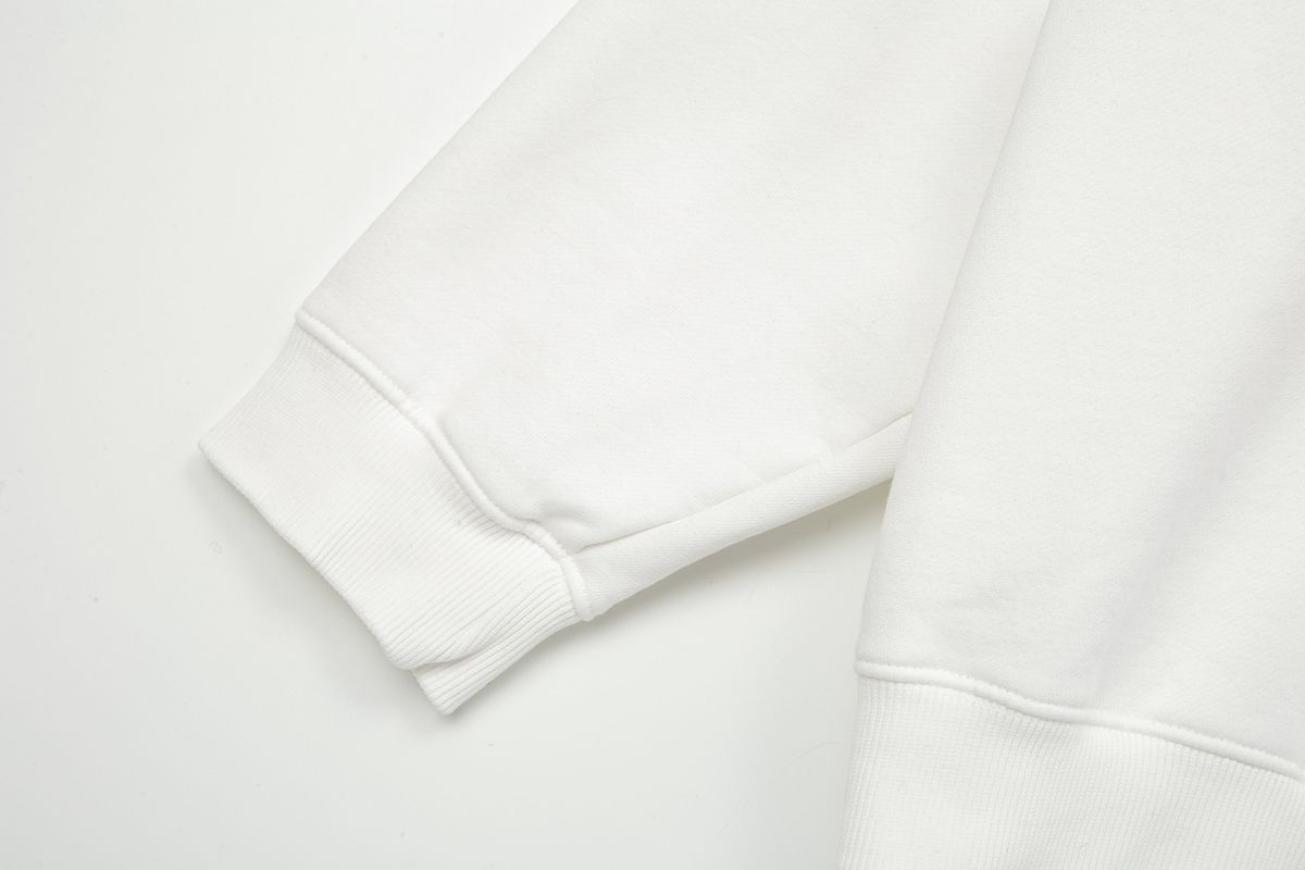 태우(TAEWOO) Plastic twin Embroidery Hoodie White