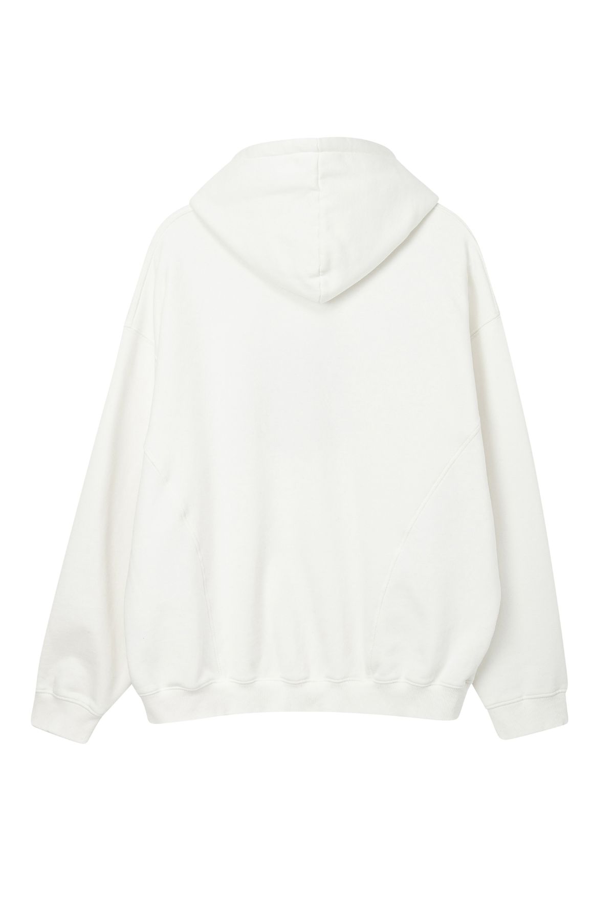 태우(TAEWOO) Plastic twin Embroidery Hoodie White