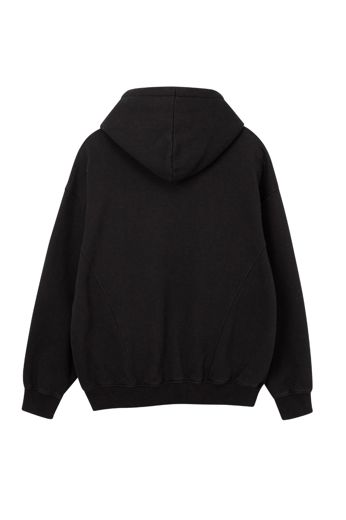 태우(TAEWOO) Plastic twin Embroidery Hoodie Black