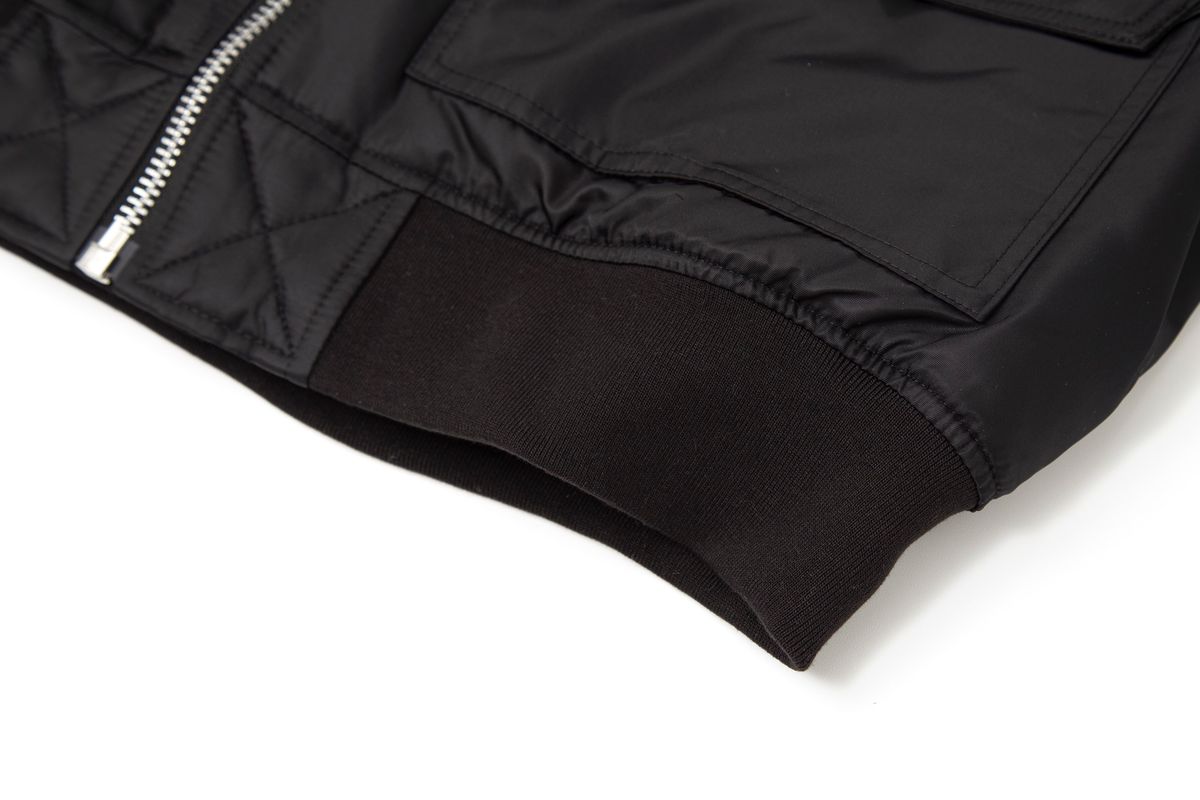 태우(TAEWOO) New Double Bomber Jacket Black