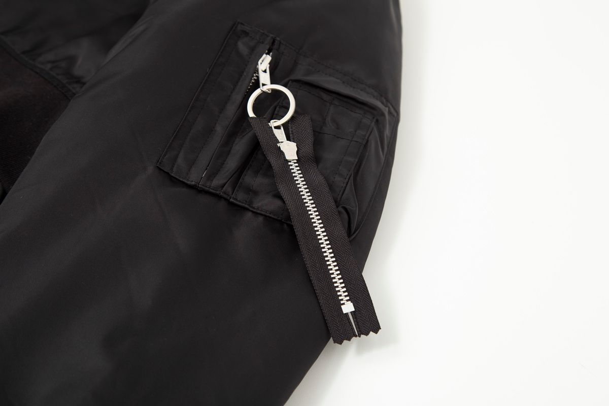 태우(TAEWOO) New Double Bomber Jacket Black