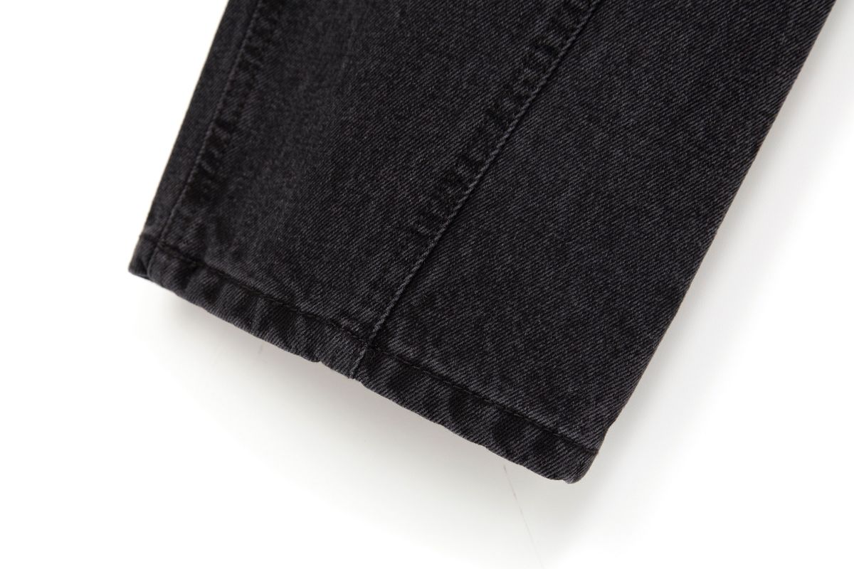 태우(TAEWOO) Deconstructed Denim Jean Black