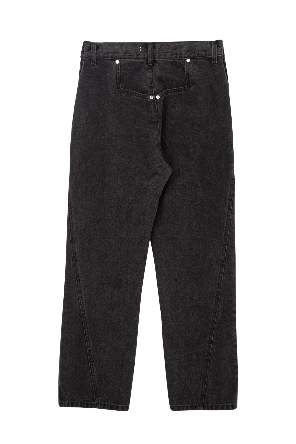 태우(TAEWOO) Deconstructed Denim Jean Black