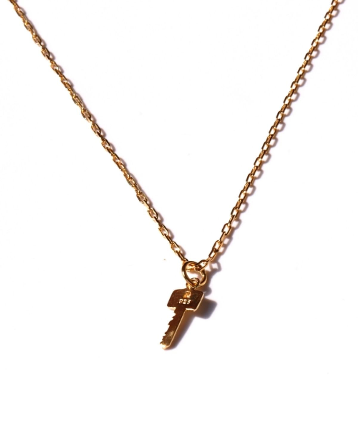 봉보(BONBEAU) Mini key pendant simple Necklace 미니 키 팬던트 포인트 체인 목걸이