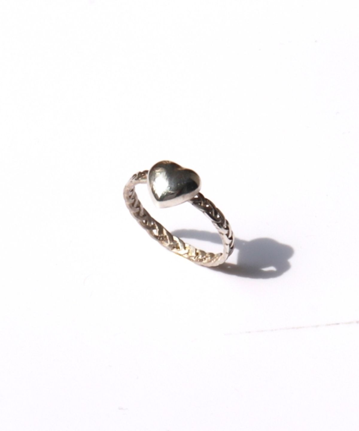 봉보(BONBEAU) Antique Heart braid daily Ring 앤틱 하트 실버 꼬임링 반지