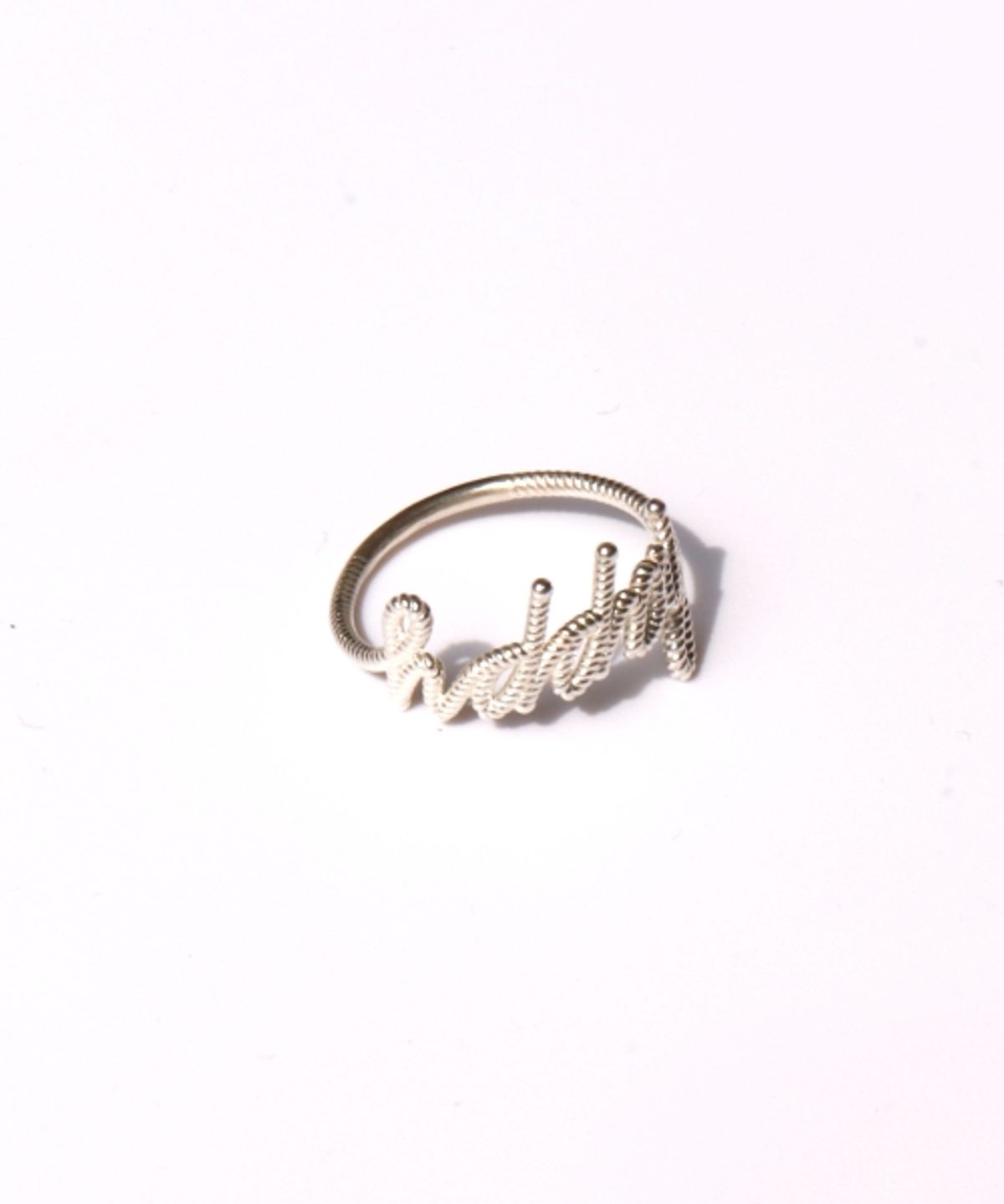 봉보(BONBEAU) Unique smile  happy twist initial Ring 스마일 해피 이니셜 레터링 반지