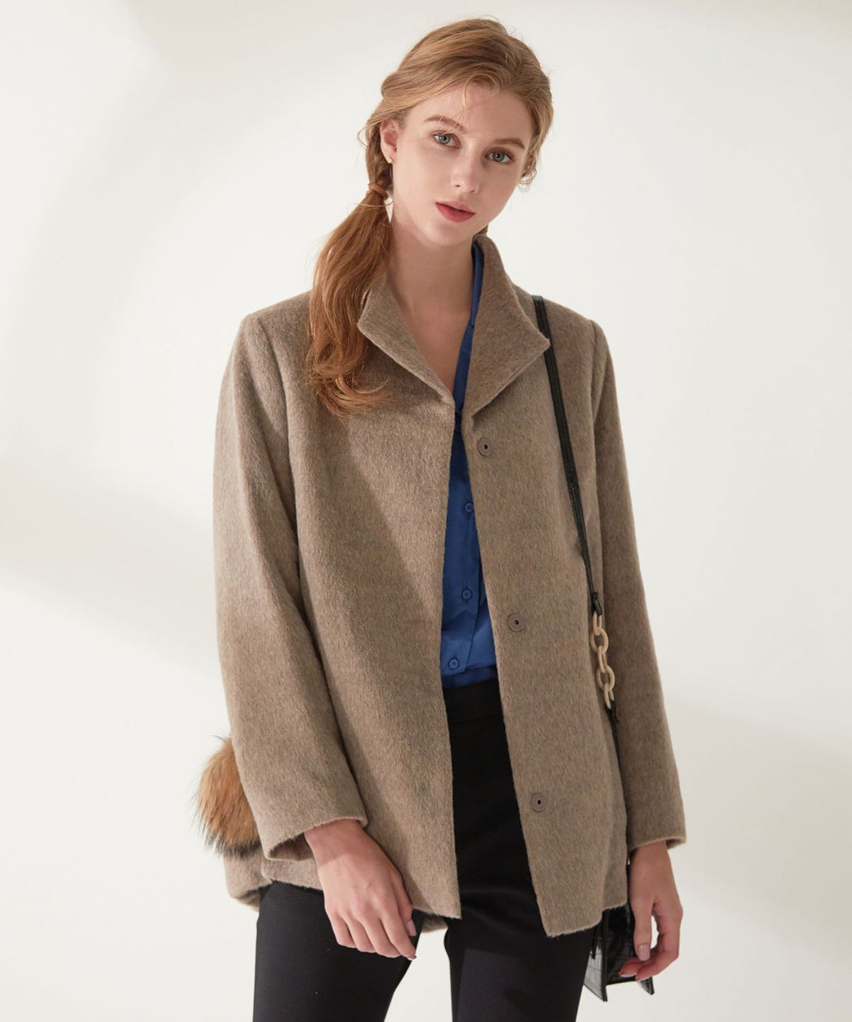 엔오티(NOT) Natural llama wool Jacket