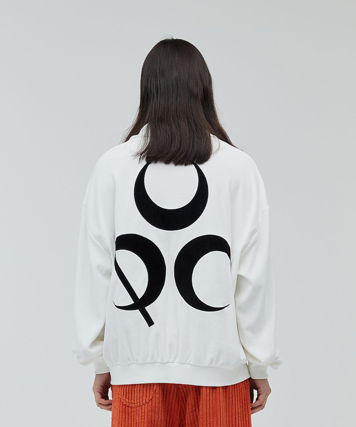 디오스피스(DAUSPICE) Signature Velour Zip-Up Cream