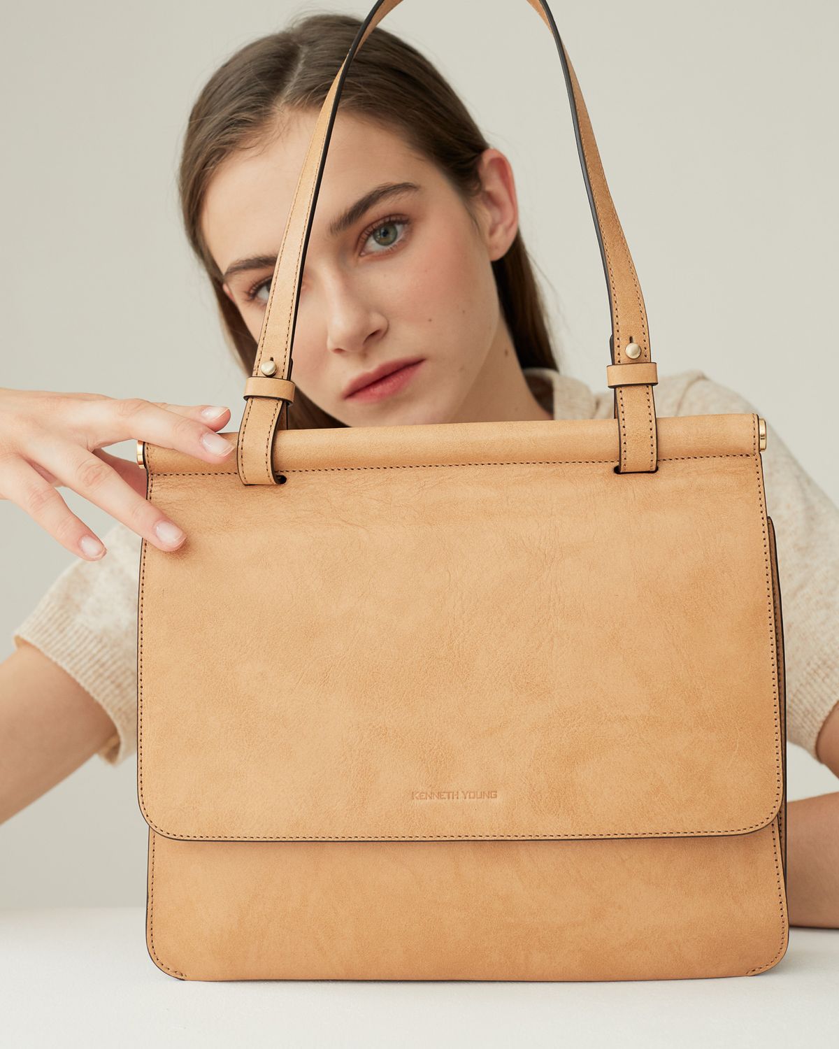케네스영(KENNETH YOUNG) Del mar Bag -  Beige