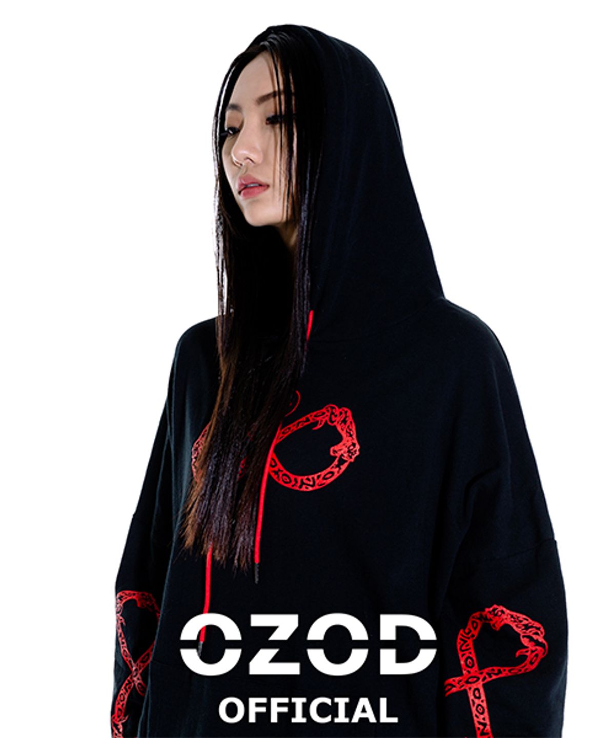 어져드(OZOD) 스네이크 후디_검정