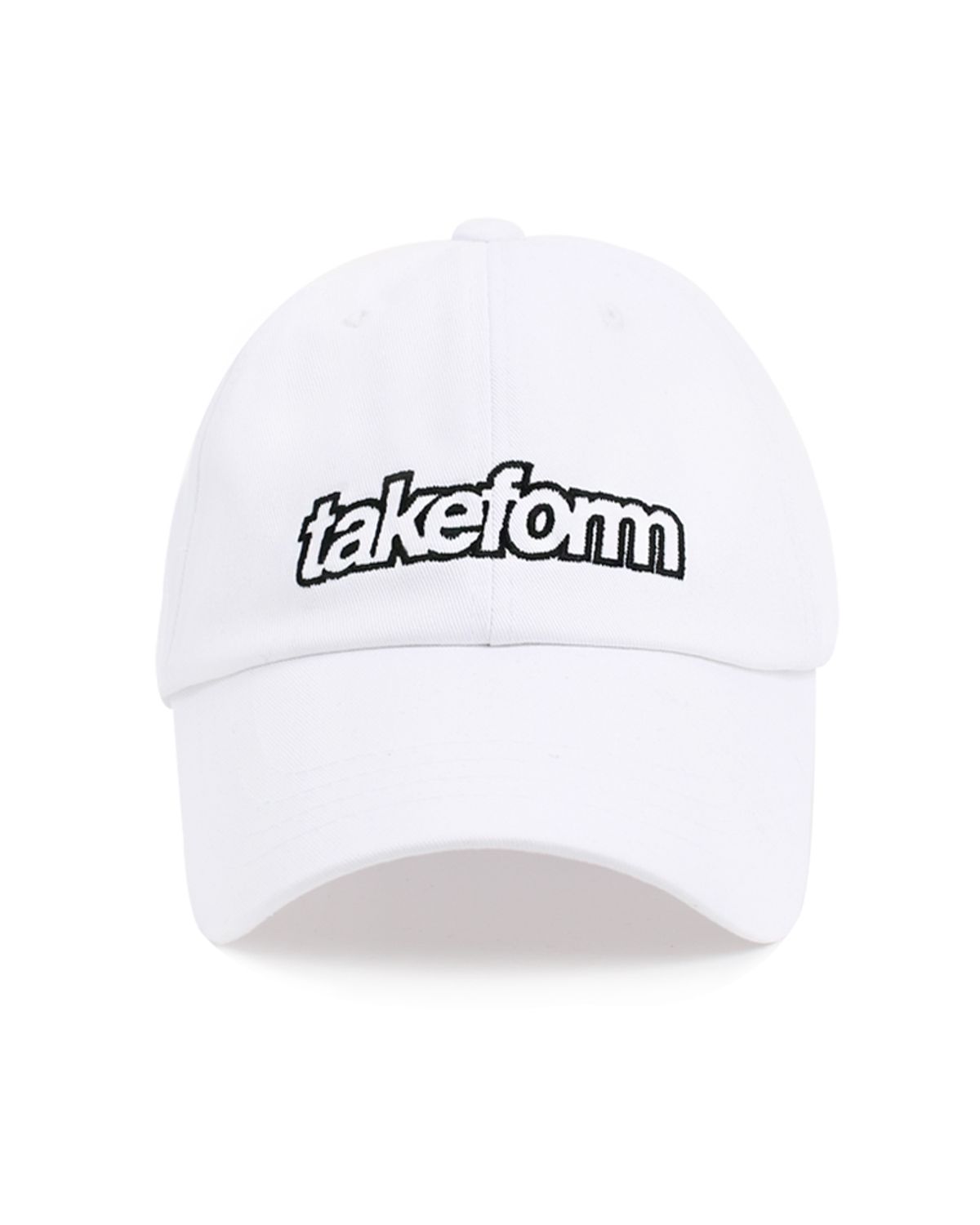 테이크폼(TAKEFORM) 트윌 볼캡 화이트