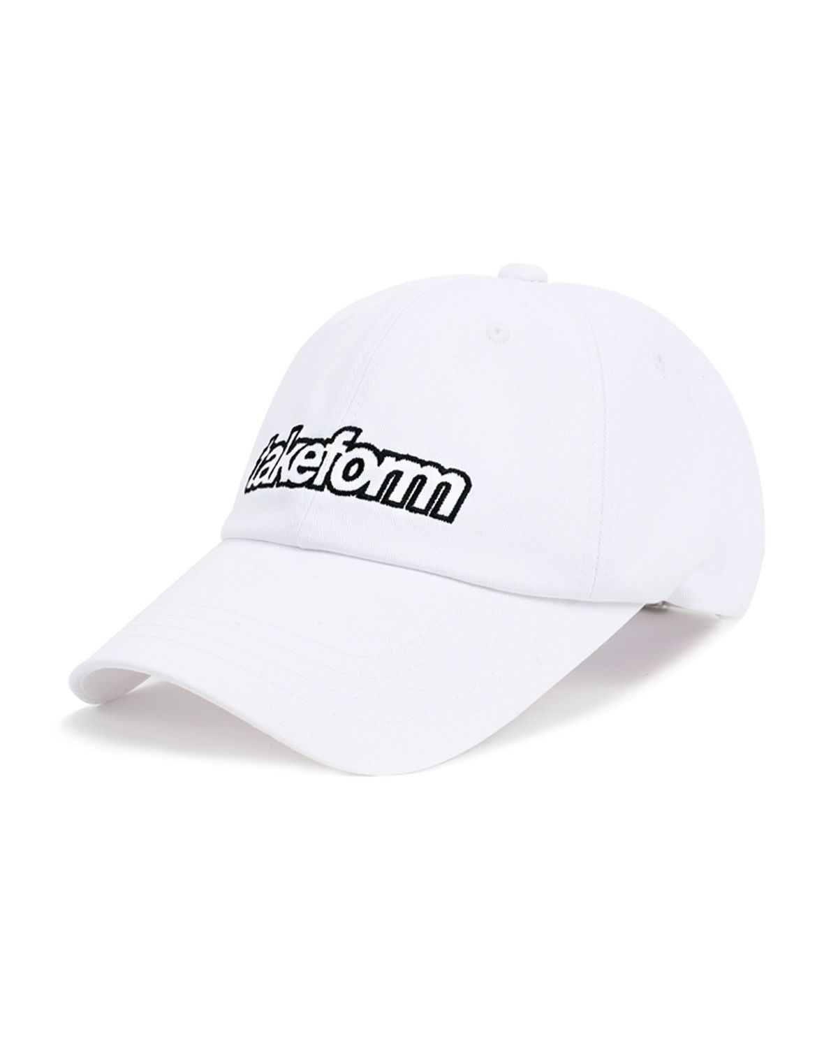 테이크폼(TAKEFORM) 트윌 볼캡 화이트