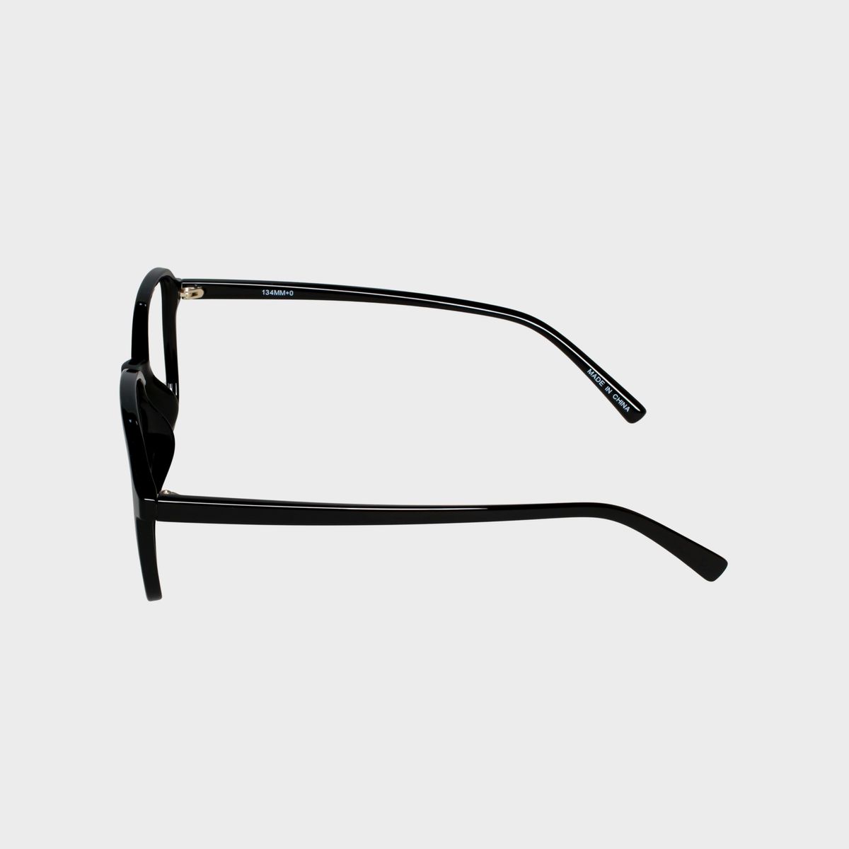 일삼사엠엠(134MM) 뉴트로 사각라운드 블랙 블루라이트 차단렌즈