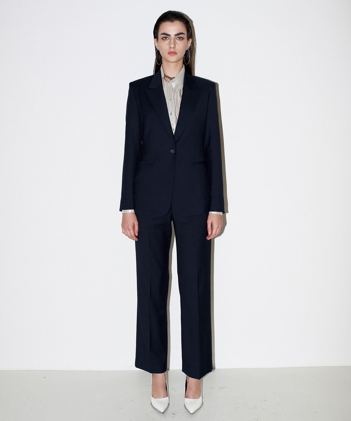 채뉴욕(CHAENEWYORK) Sassy single tailored Jacket[Navy]