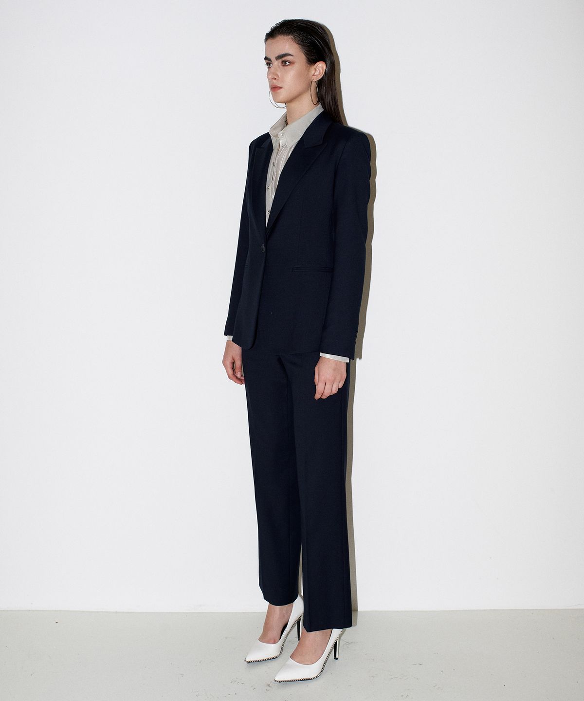 채뉴욕(CHAENEWYORK) Sassy Straight trouser [Navy]