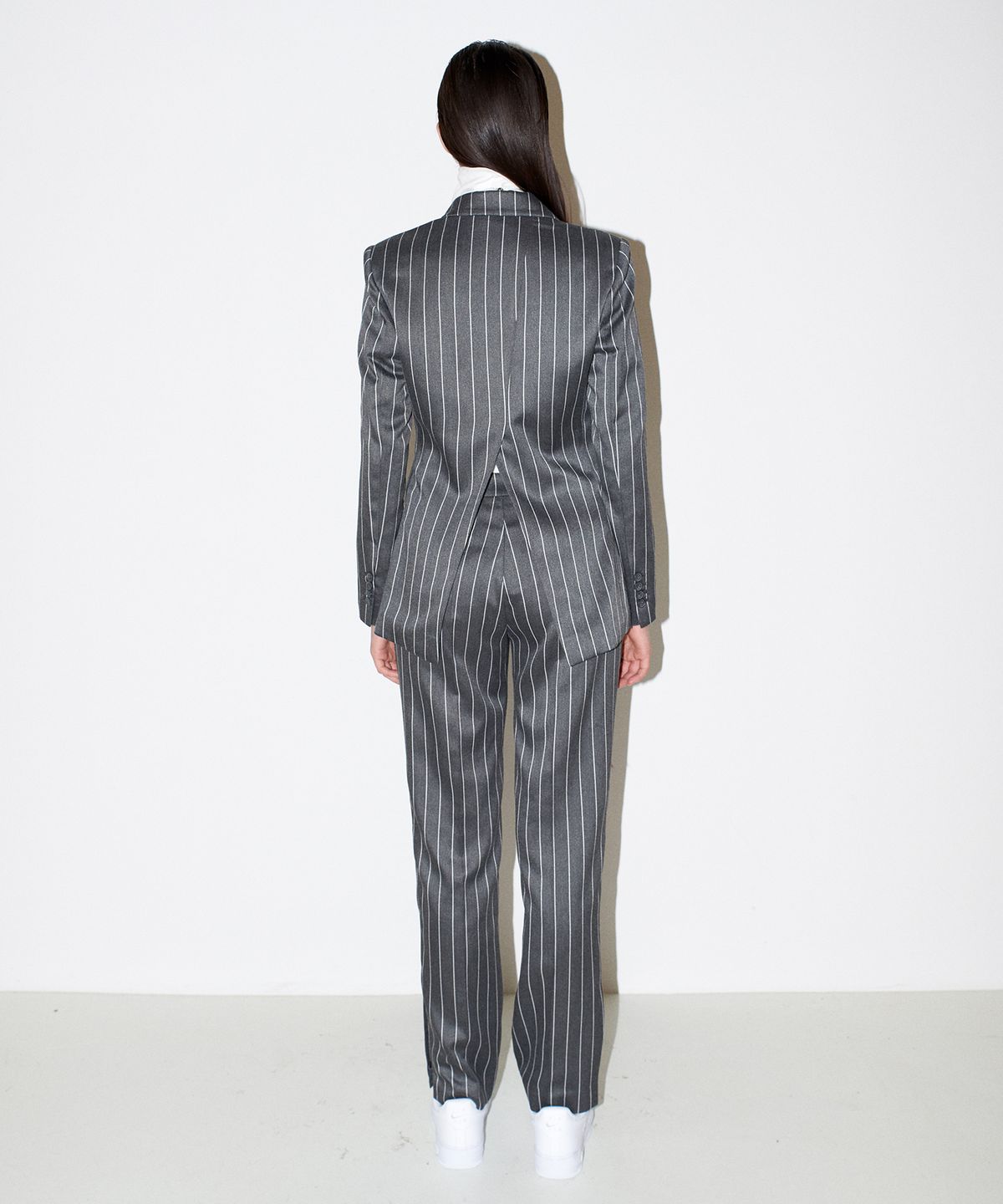채뉴욕(CHAENEWYORK) Not a Cliche tailored Jacket [Stripe Grey]