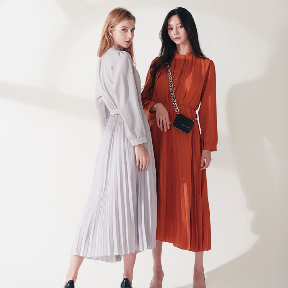 엔오티(NOT) Borussia frill long Dress