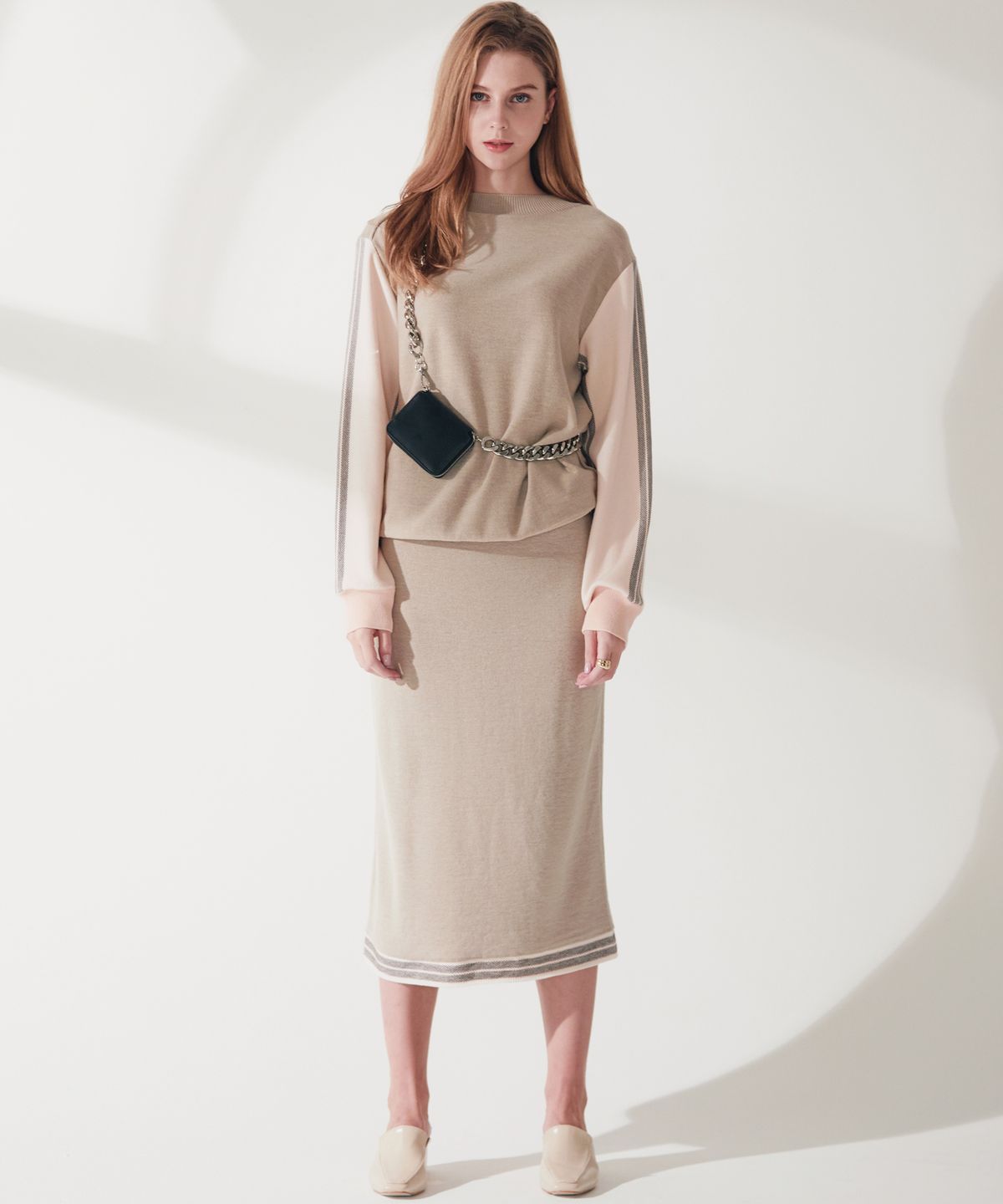 엔오티(NOT) Soft wool knit two piece