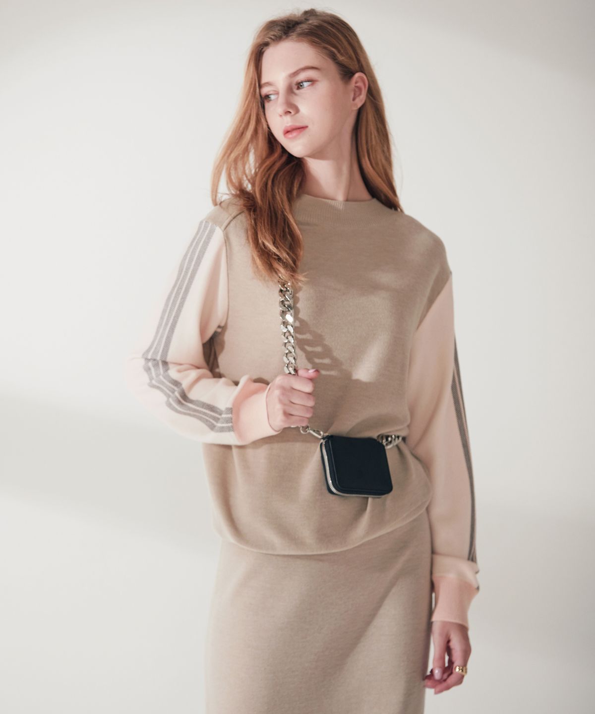 엔오티(NOT) Soft wool knit two piece