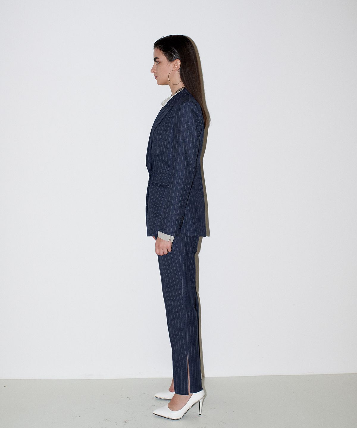 채뉴욕(CHAENEWYORK) Not a Cliche tailored trouser [Stripe Navy]