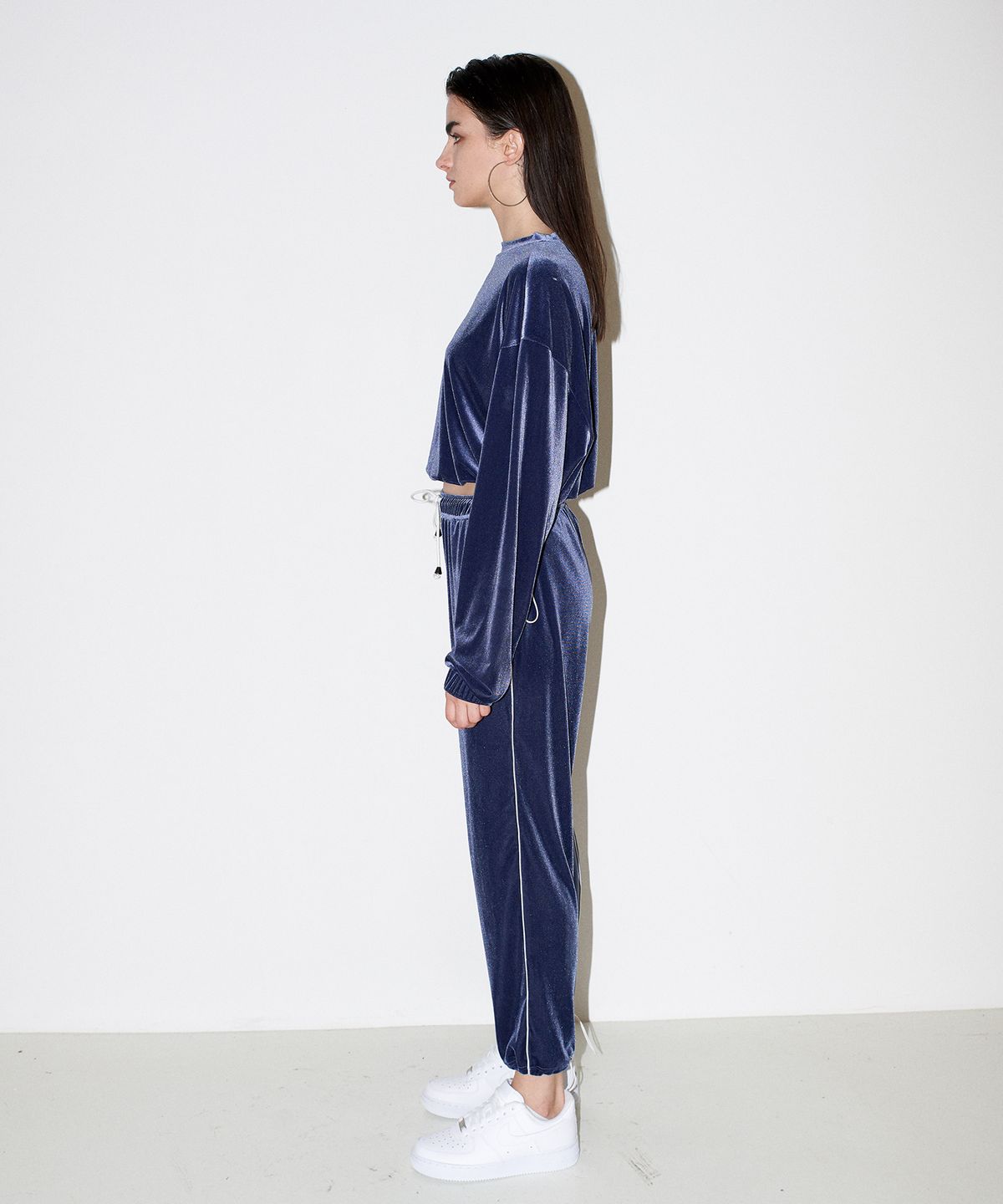 채뉴욕(CHAENEWYORK) Bad Velvet jogger pants [Blue]