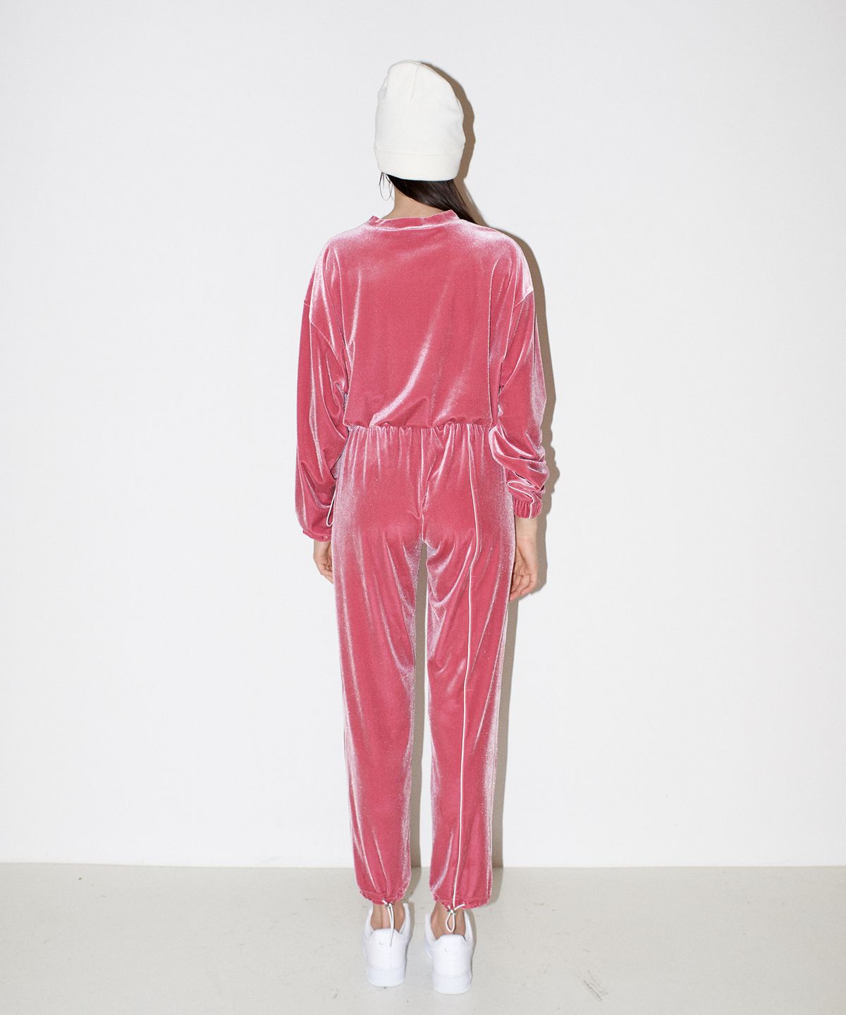 채뉴욕(CHAENEWYORK) Bad Velvet jogger pants [Pink]