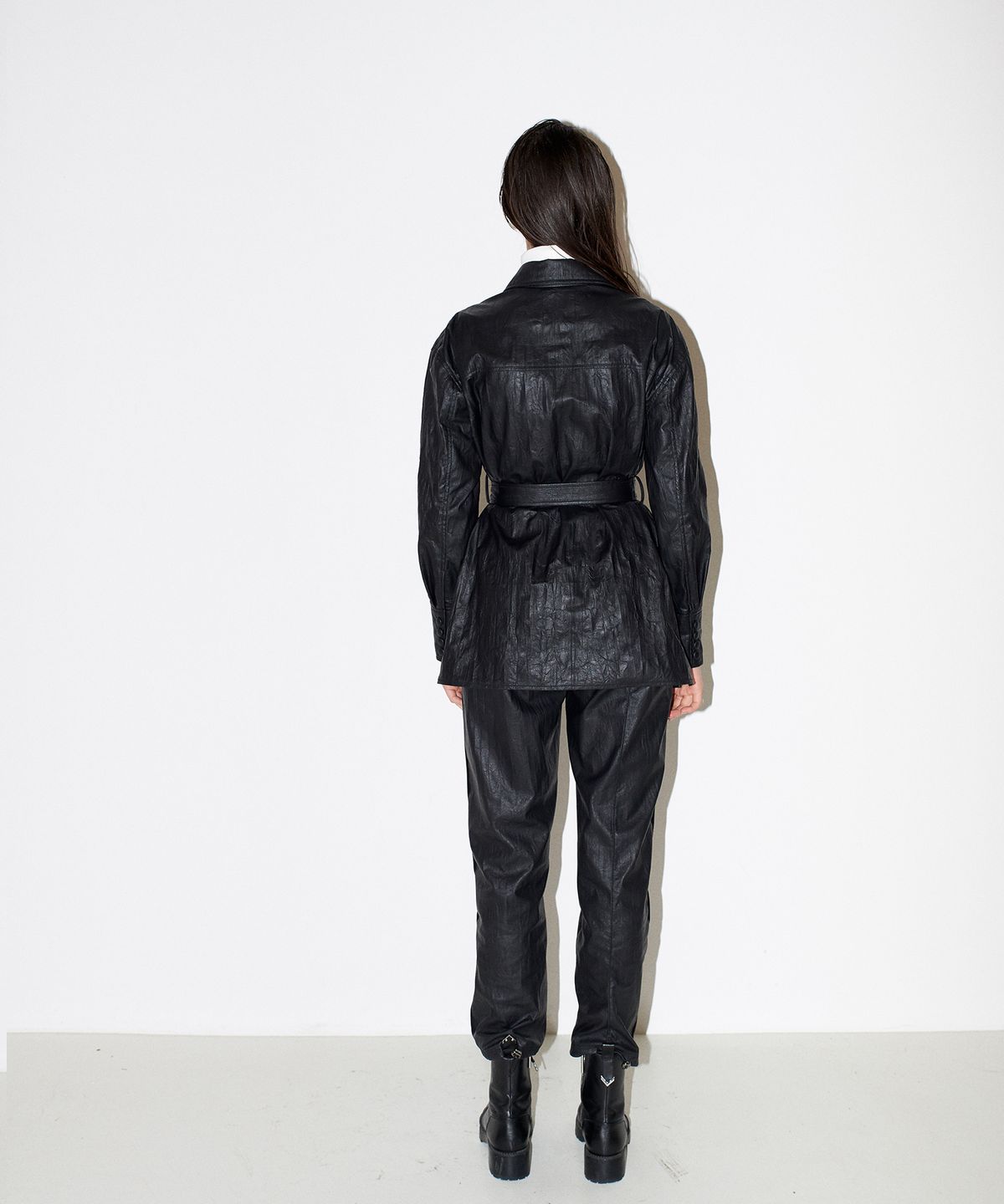 채뉴욕(CHAENEWYORK) Bad Faux leather pants [Black]