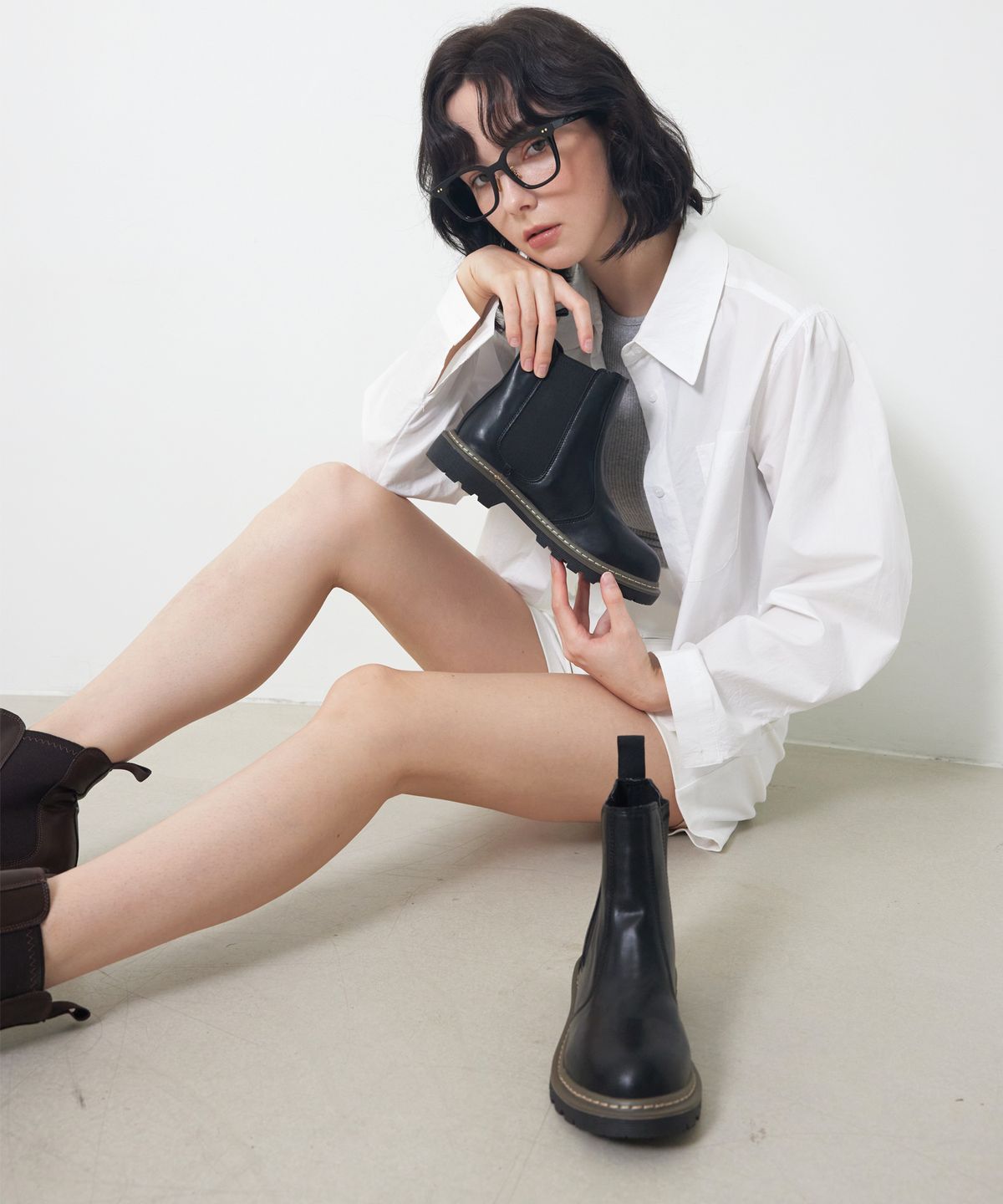 세스띠(CESTI) 캐쥬얼 첼시 워커 앵클부츠 (BLACK)