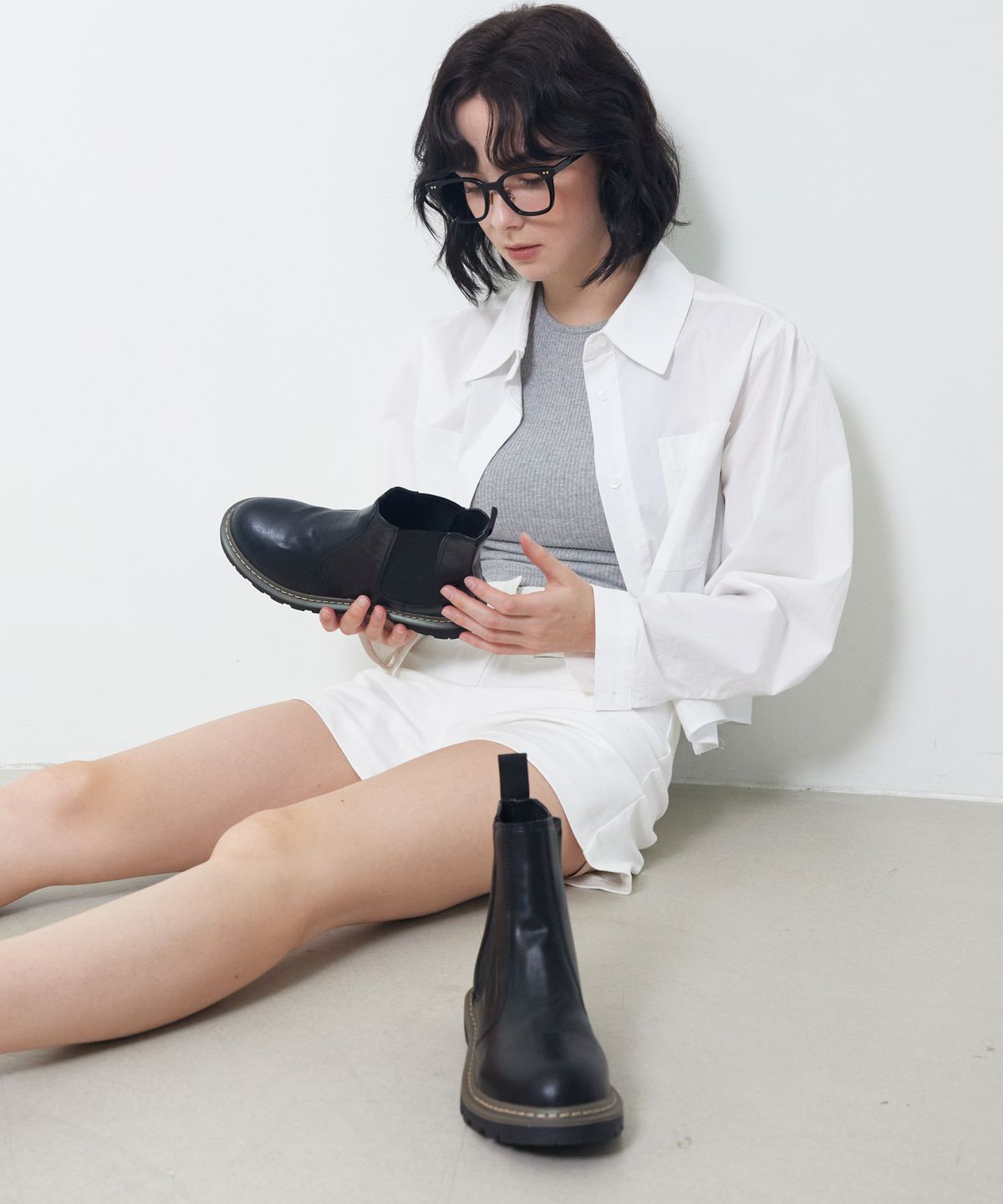 세스띠(CESTI) 캐쥬얼 첼시 워커 앵클부츠 (BLACK)