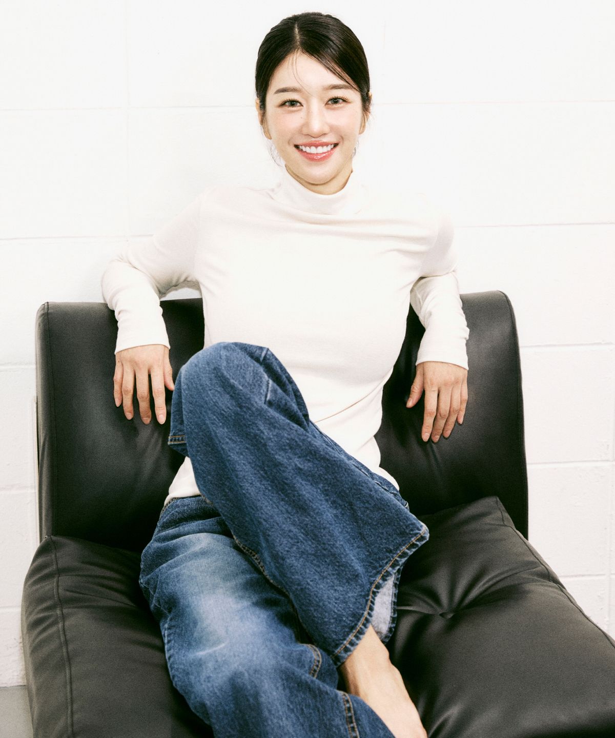 닉앤니콜(NICK&NICOLE) [ESSENTIAL] HIGH NECK SLIM TOP_16 COLOR