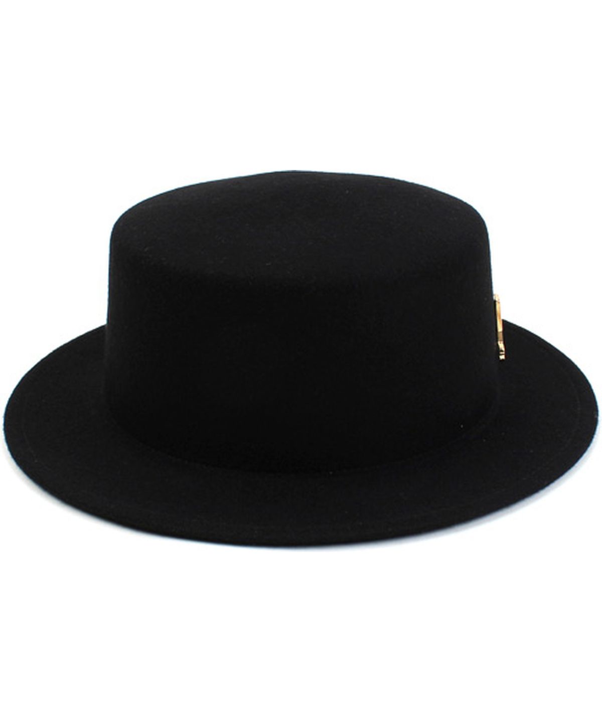유니버셜 케미스트리(UNIVERSAL CHEMISTRY) Black Flat Short Wool Fedora GD 숏페도라