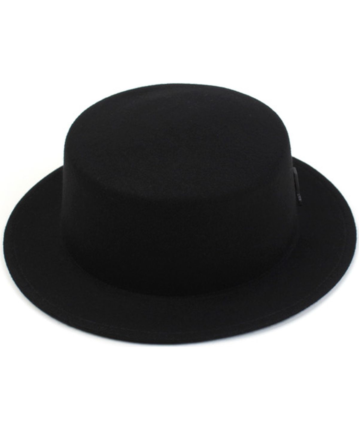 유니버셜 케미스트리(UNIVERSAL CHEMISTRY) Black Flat Short Wool Fedora BK 숏페도라