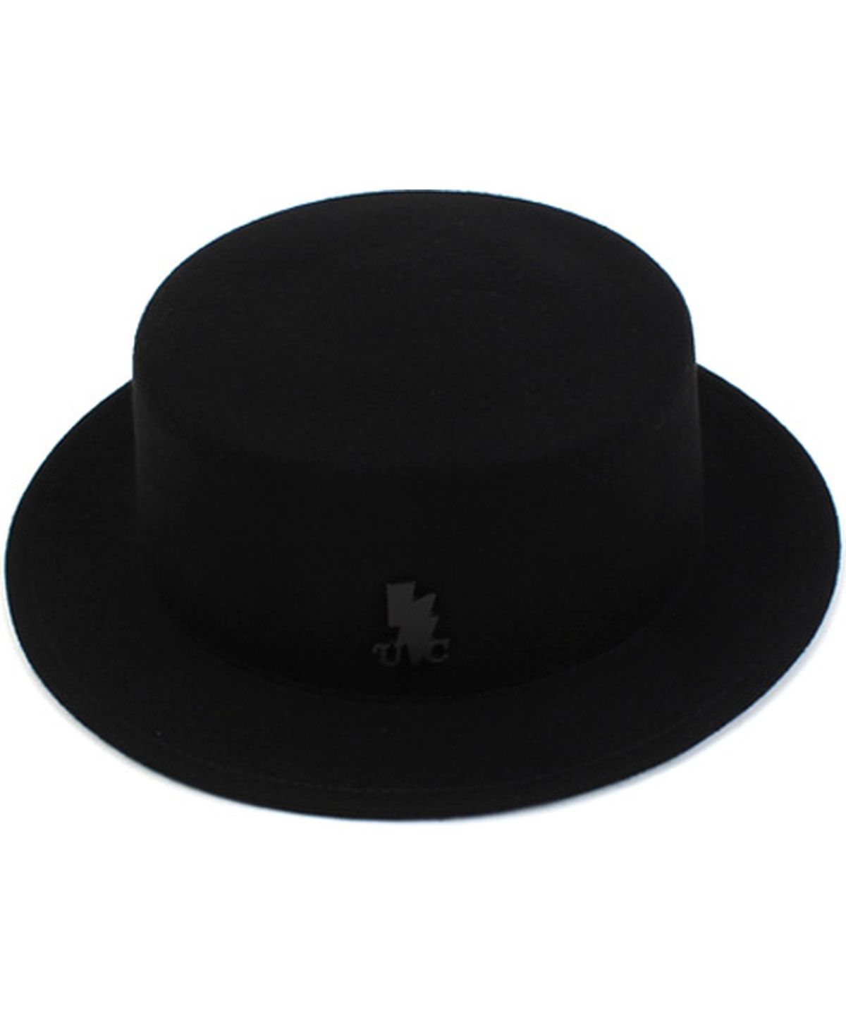 유니버셜 케미스트리(UNIVERSAL CHEMISTRY) Black Flat Short Wool Fedora BK 숏페도라