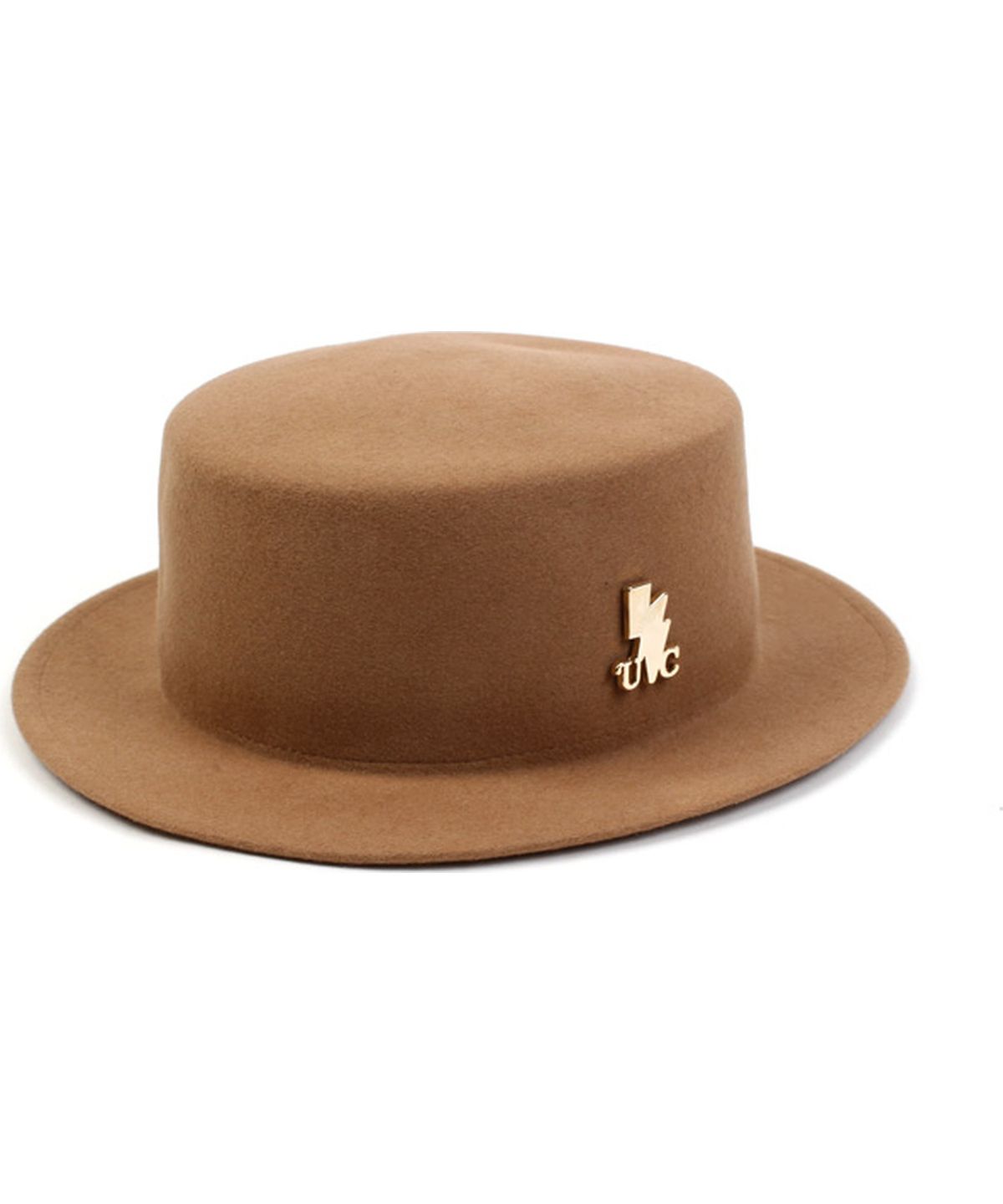 유니버셜 케미스트리(UNIVERSAL CHEMISTRY) Beige Flat Short Wool Fedora 숏페도라