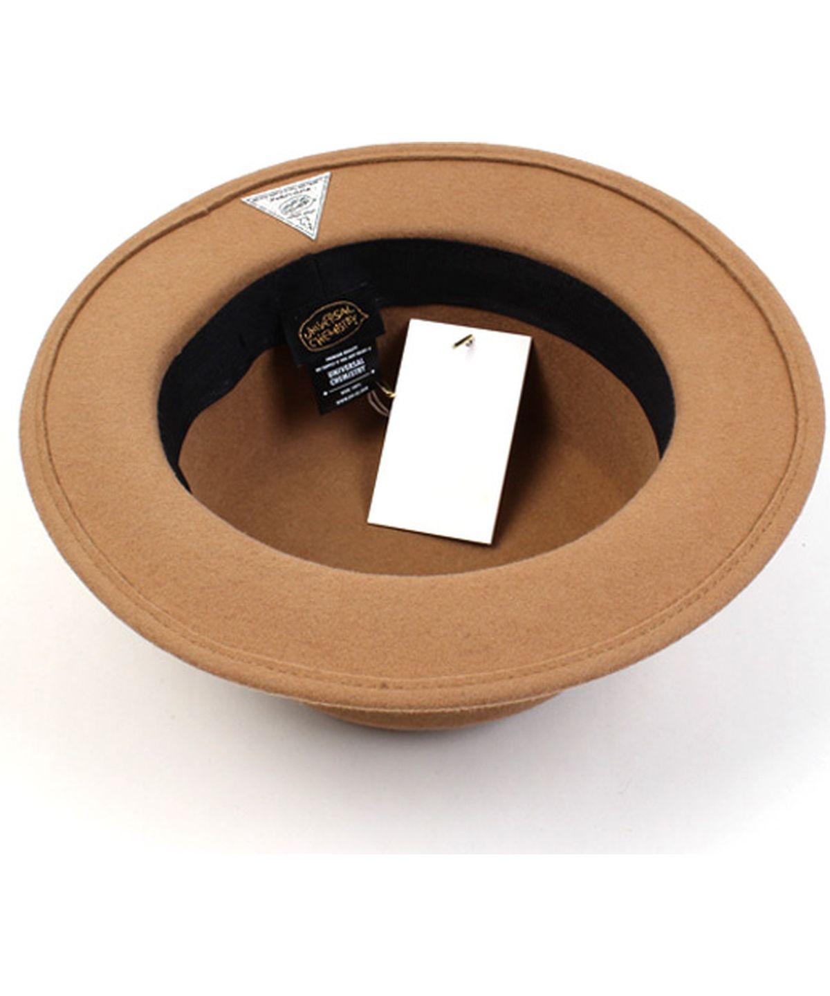 유니버셜 케미스트리(UNIVERSAL CHEMISTRY) Beige Flat Line Short Wool Fedora 숏페도라