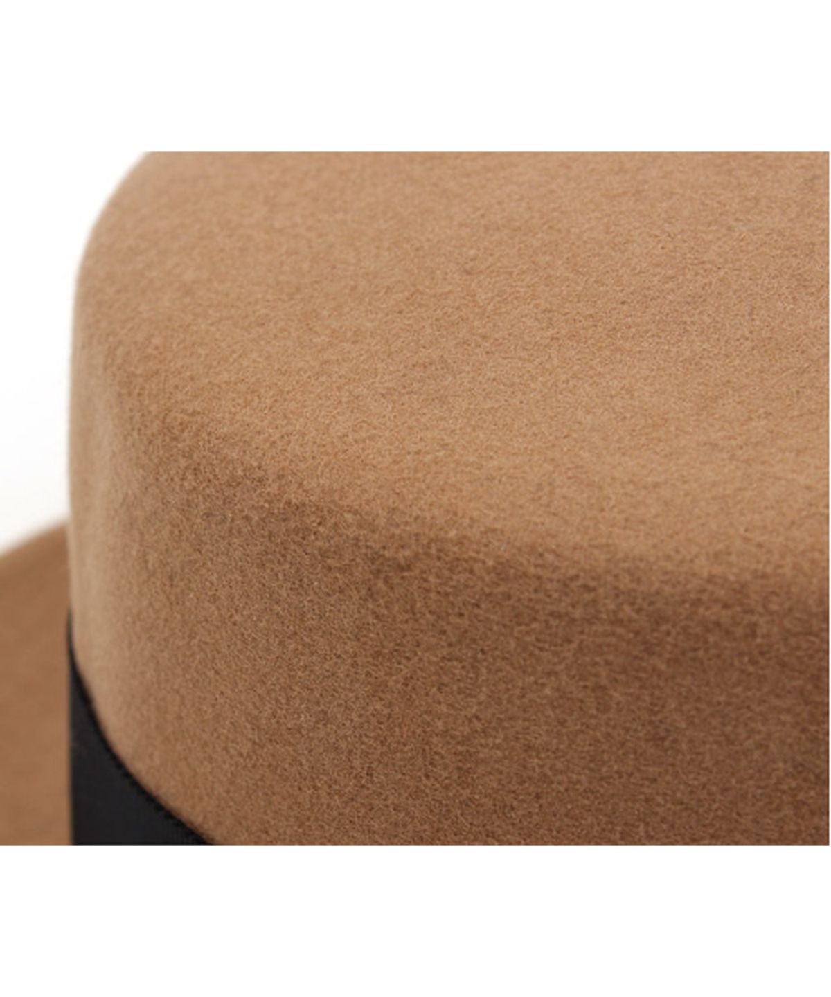 유니버셜 케미스트리(UNIVERSAL CHEMISTRY) Beige Flat Line Short Wool Fedora 숏페도라