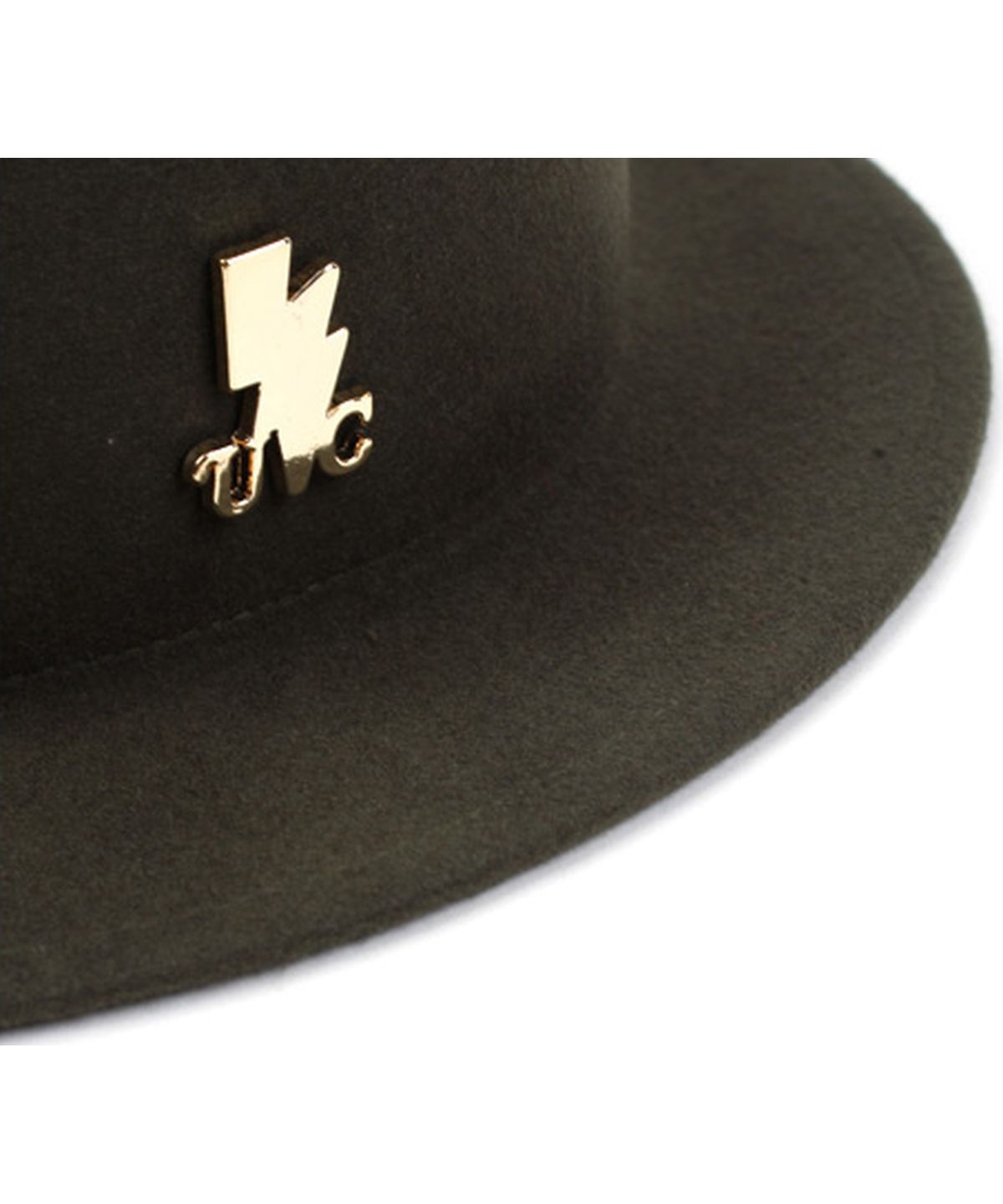 유니버셜 케미스트리(UNIVERSAL CHEMISTRY) Khaki Flat Short Wool Fedora 숏페도라