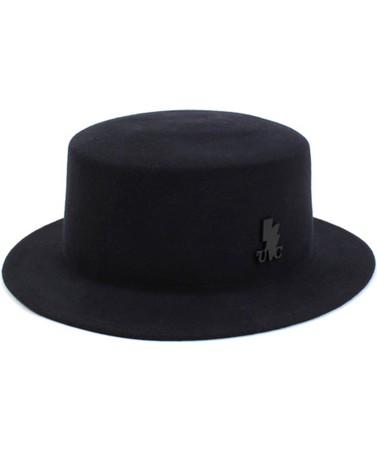 유니버셜 케미스트리(UNIVERSAL CHEMISTRY) Navy Flat Short Wool Fedora 숏페도라