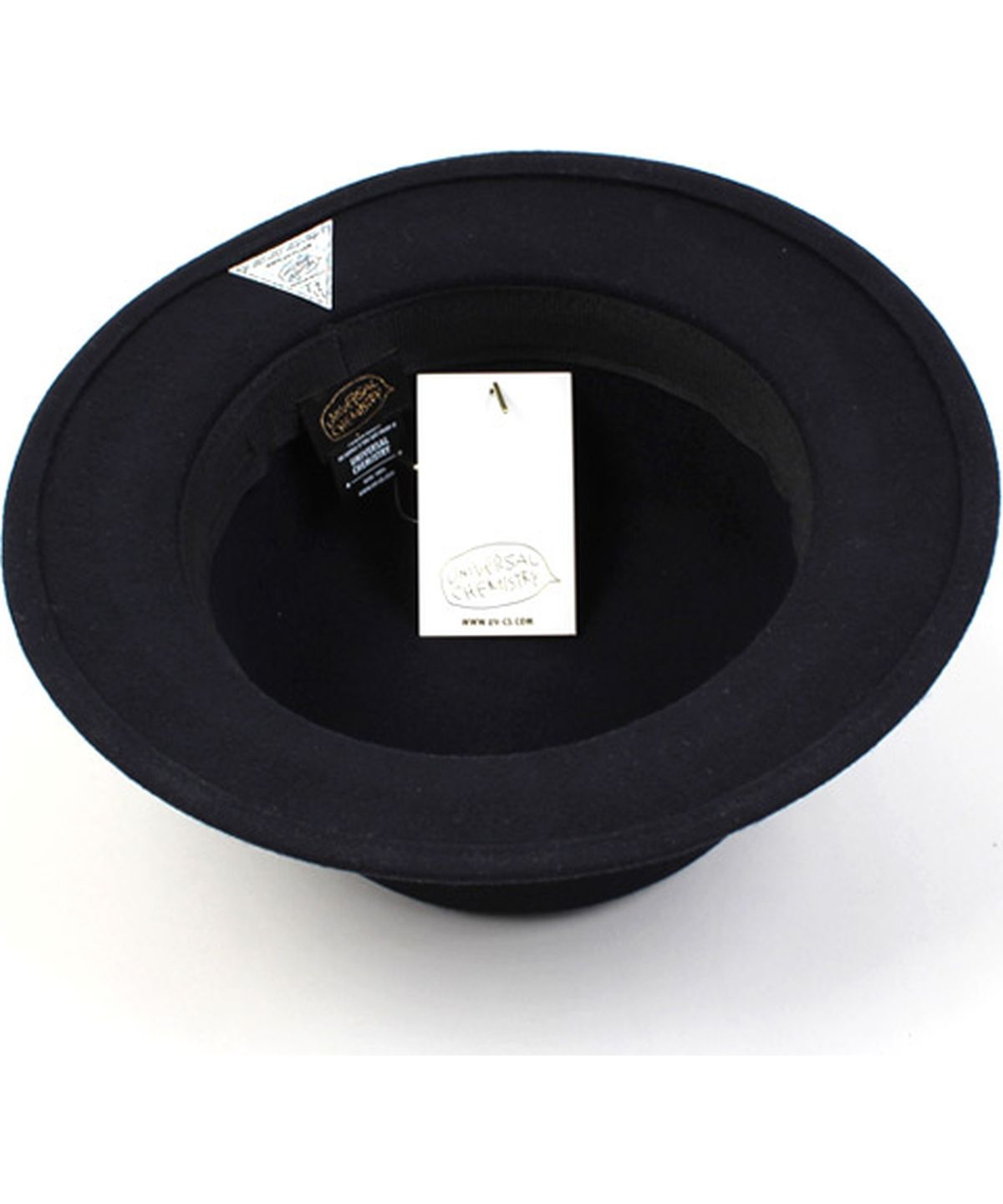 유니버셜 케미스트리(UNIVERSAL CHEMISTRY) Navy Flat Short Wool Fedora 숏페도라